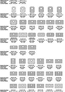 Serene Valley Sink Bottom Grid 14-1/2" L x 16-13/16" W, Rear Drain, Sink Rack NDG1517R