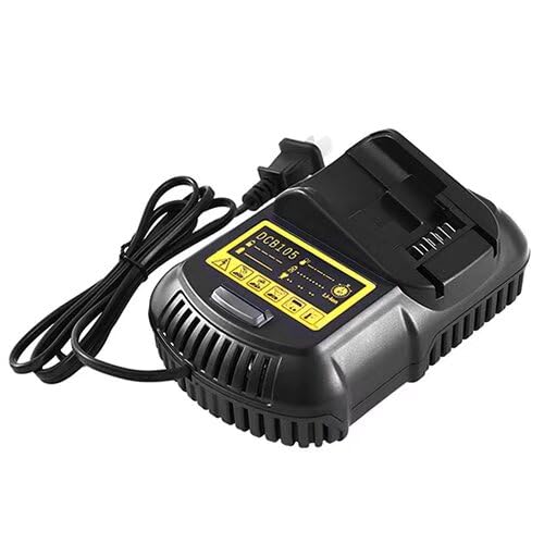 DCB105 Battery Charger Replacement for Dewalt 12V/20V Max Lithium Ion Battery Charger DCB107 DCB112 DCB115 DCB101 Compatible with Dewalt DCB203 DCB204 DCB206 DCB201 DCB120 Cordless Power Tools Battery