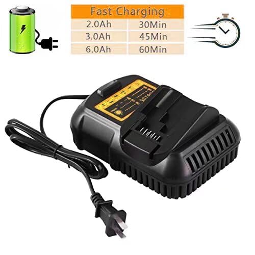 DCB105 Battery Charger Replacement for Dewalt 12V/20V Max Lithium Ion Battery Charger DCB107 DCB112 DCB115 DCB101 Compatible with Dewalt DCB203 DCB204 DCB206 DCB201 DCB120 Cordless Power Tools Battery