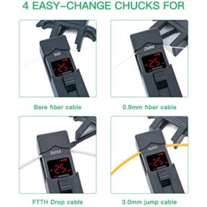 Metal Material Komshine KFI-35 Fiber Optic Identifier Break Checker Get Fast 800-1700nm with 4 Adapters