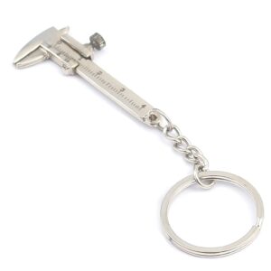 aaprotools mini key chain tool with key holders tag movable vernier caliper ruler sliding key holder rings keychain tools and gadgets keychain ideas for men