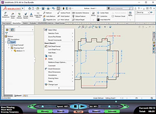 SOLIDWORKS 2019: Sheet Metal Design – Video Training Course