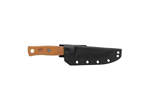 TOPS Knives Fieldcraft 3.5 Fixed Blade Knife, 3.75in, 1095 RC 56-58 Steel Blade, Tan MBROS-01