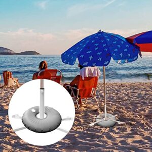 MILIMOLI Beach Umbrella Stand Foldable Adjustable Portable Sunshade Umbrella Base Holder Outdoor with Water Weight Bag (3-Piece Set Beach Umbrella Stand)