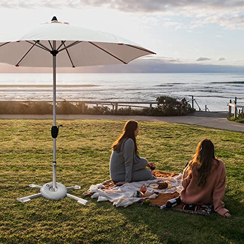 MILIMOLI Beach Umbrella Stand Foldable Adjustable Portable Sunshade Umbrella Base Holder Outdoor with Water Weight Bag (3-Piece Set Beach Umbrella Stand)