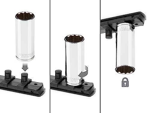 TEKTON 3/8 Inch Drive Deep 12-Point Socket Set, 15-Piece (1/4-1 in.) | SHD91115