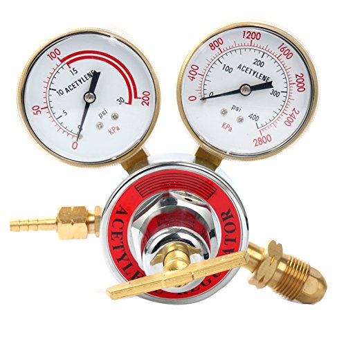 Acetylene Regulator: Welding gas welder Acetylene Regulator Compatible with Harris Victor Torch Cutting kits CGA510