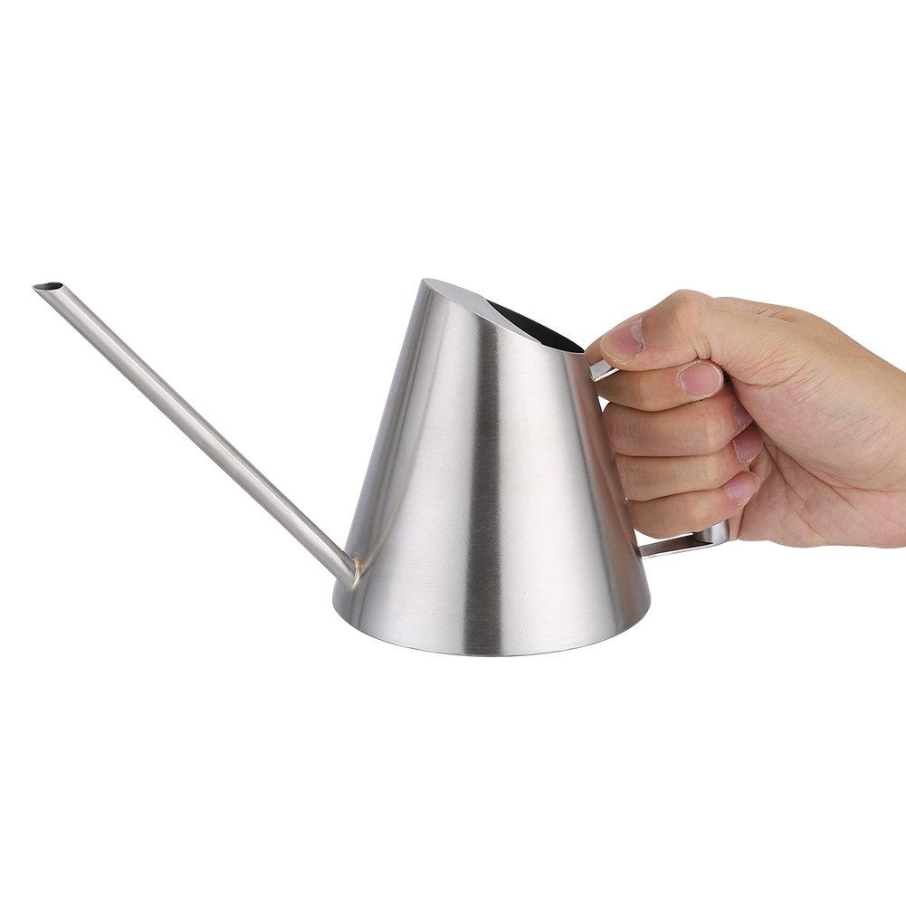 900ml Stainless Steel Long Mouth Watering Can Flower Bonsai Watering Garden Planting Indoor and Outdoor Garden Yard