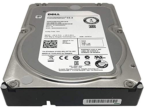 DELL/Seagate Constellation ES ST4000NM0033 4TB 7200RPM 128MB Cache SATA 6.0Gb/s 3.5" Internal Enterprise Hard Drive - 5 Year Warranty (Renewed)