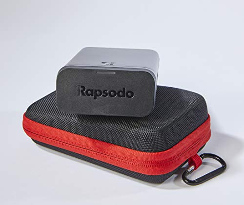 Rapsodo Mobile Launch Monitor for Golf Indoor and Outdoor Use with GPS Satellite View and Professional Level Accuracy, iPhone & iPad Only,Black/Red