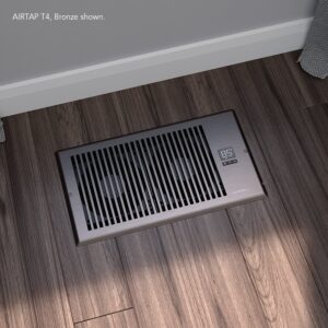 AC Infinity AIRTAP T6, Quiet Register Booster Fan with Thermostat 10-Speed Control, Heating Cooling AC Vent, Fits 6" x 10" Register Holes, Bronze