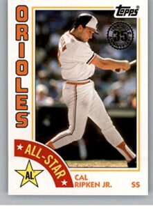 2019 topps series 2 baseball 35th anniversary 1984 '84 all-stars #84as-cr cal ripken jr. baltimore orioles official mlb trading card