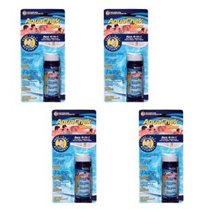 aquachek 552244 6-in-1 test strips for spas and hot tubs (4-pack)