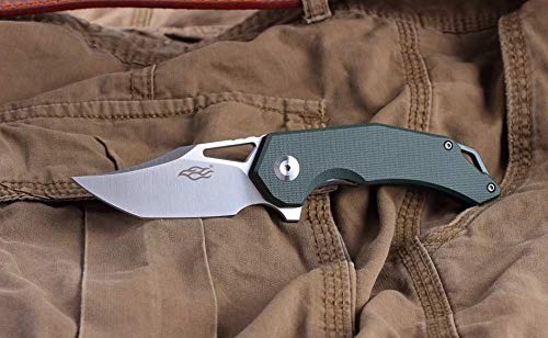 Firebird GANZO FH61-GB Pocket Folding Knife Razor Sharp D2 Steel Blade Ergonomic G10 Anti-Slip Handle with Clip Hunting Fishing Camping Gear Outdoor Folder EDC Pocket Knife (Green)