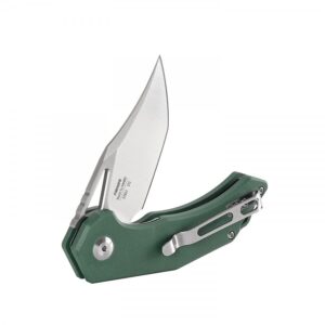 Firebird GANZO FH61-GB Pocket Folding Knife Razor Sharp D2 Steel Blade Ergonomic G10 Anti-Slip Handle with Clip Hunting Fishing Camping Gear Outdoor Folder EDC Pocket Knife (Green)