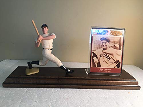 Lou Gehrig New York Yankees Starting Lineup Figure Custom Made Wood Plaque