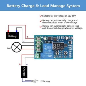 Under Voltage Controller, 10V-60V 30A Battery Charging Controller Undervoltage Control Protection Module Regulator Low Voltage Cut Off Switch