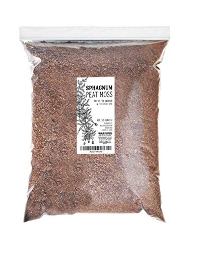 Natural Sphagnum Peat Moss (1 Quart), Gardening Soil additive and Carnivorous Plant Soil Media