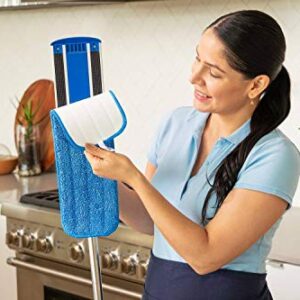 Microfiber Wholesale™ 18 inch Microfiber Mop Pads - Machine Washable, Reusable, Refills & Replacement Wet Mop Heads Compatible with Any Microfiber Flat Mop System (18 Pack)