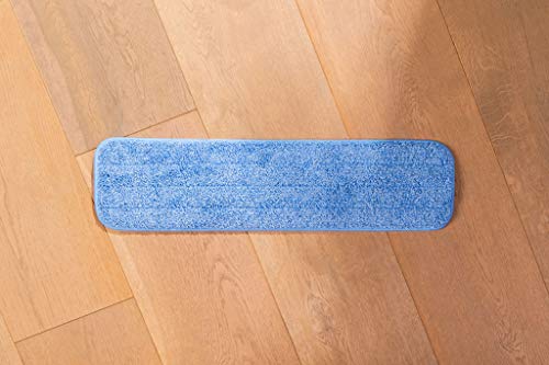 Microfiber Wholesale™ 18 inch Microfiber Mop Pads - Machine Washable, Reusable, Refills & Replacement Wet Mop Heads Compatible with Any Microfiber Flat Mop System (18 Pack)