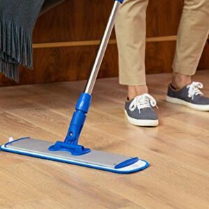 Microfiber Wholesale™ 18 inch Microfiber Mop Pads - Machine Washable, Reusable, Refills & Replacement Wet Mop Heads Compatible with Any Microfiber Flat Mop System (18 Pack)
