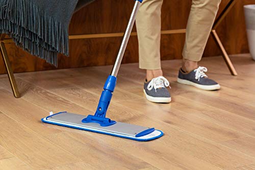 Microfiber Wholesale™ 18 inch Microfiber Mop Pads - Machine Washable, Reusable, Refills & Replacement Wet Mop Heads Compatible with Any Microfiber Flat Mop System (18 Pack)