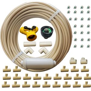 hydrobreeze outdoor mistcooling system- 100 ft 3/8 beige tubing - 25 misting nozzles