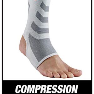 ACE Brand Compression Ankle Support, Large/Extra Large, Gray, 1/Pack