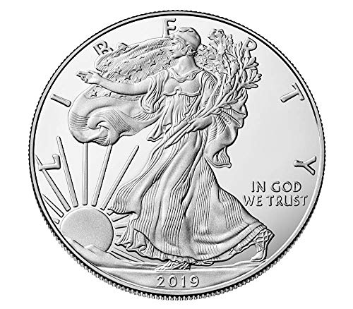 2019 - American Silver Eagle .999 Fine Silver with Our Certificate of Authenticity Dollar Uncirculated US Mint