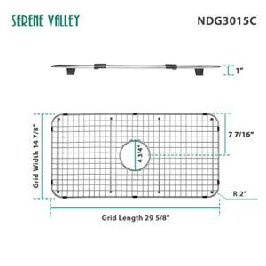 Serene Valley Sink Bottom Grid 29-5/8" x 14-7/8", Basin Rack with Corner Radius 2", Sink Rack NDG3015C