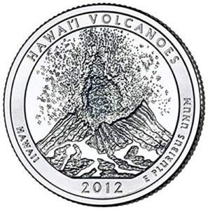 2012 p,d,s bu hawaii volcanoes national park np quarter choice uncirculated us mint 3 coin set