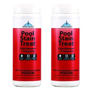 united chemicals pst-c12 pool stain treat, 2-pound (2-pack)