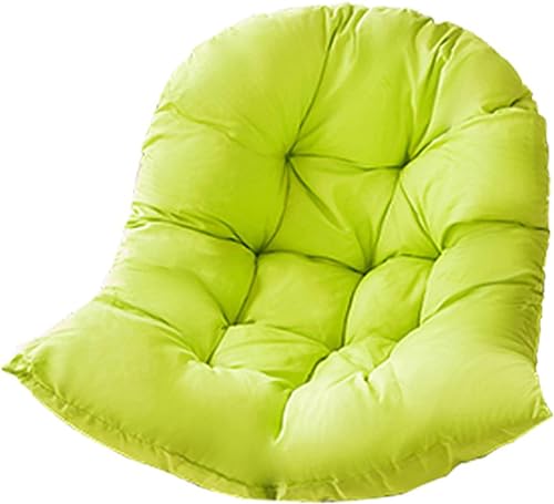 Swing Hanging Basket Seat Cushion, Thicken Hanging Egg Hammock Chair Pads Waterproof Chair Seat Cushioning for Patio Garden (Color : Green, Size : 90x120cm(35x47inch))