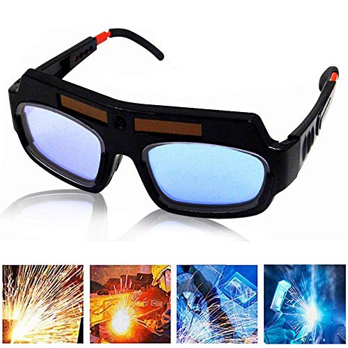 Solar Auto Darkening Welding Goggle Helmet Mask Safety Welding Glasses,Anti-Flog Anti-Glare Protective Goggles (2)