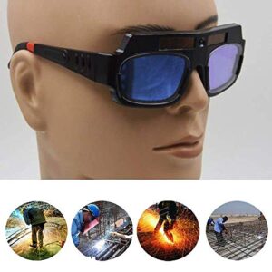 Solar Auto Darkening Welding Goggle Helmet Mask Safety Welding Glasses,Anti-Flog Anti-Glare Protective Goggles (2)