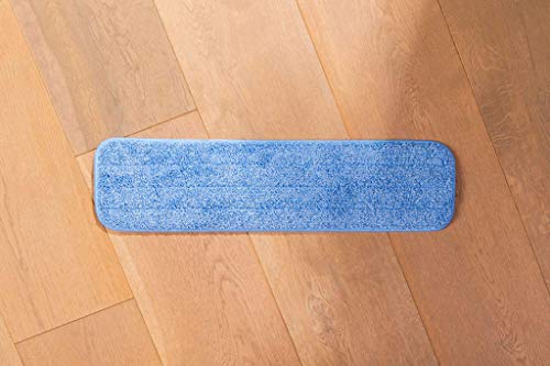 Microfiber Wholesale™ 18 inch Microfiber Mop Pads - Machine Washable, Reusable, Refills & Replacement Wet Mop Heads Compatible with Any Microfiber Flat Mop System (3 Pack)