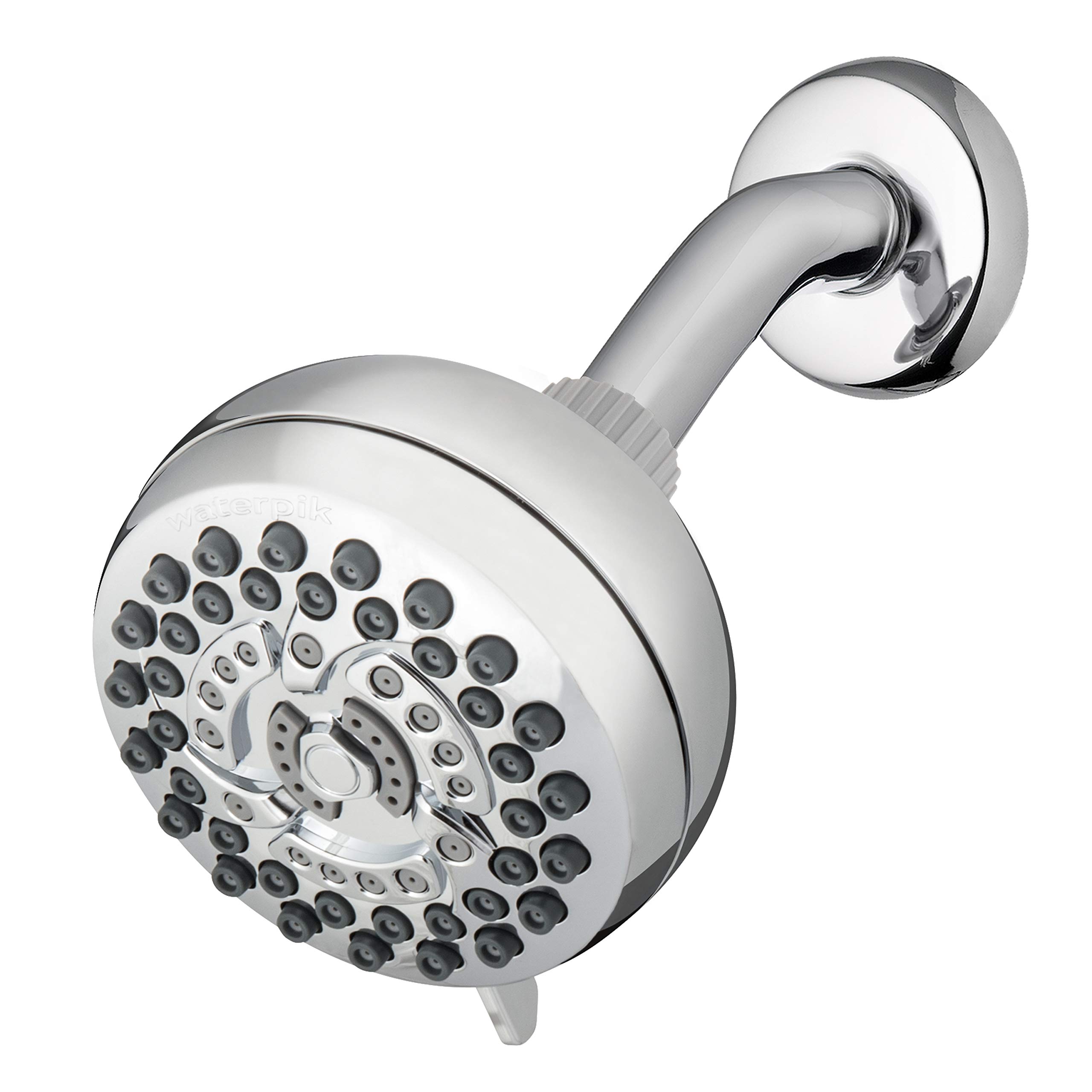 Waterpik Shower Head High Pressure PowerPulse Therapeutic Massage 7-Mode, 1.8 GPM, Chrome 1.8 GPM, XRO-733E