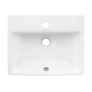 Swiss Madison Well Made Forever SM-WS317 Voltaire Wall Hung Sink, Glossy White