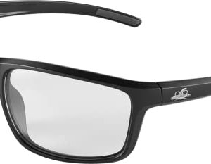 Bullhead Safety Glasses Pompano with Clear Anti Fog and Scratch Resistant Lenses, Polycarbonate Protective Eyewear with UV Protection, Comfortable and Lightweight, Matte Black Frame