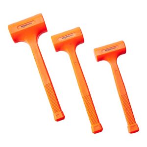 amazon basics dead blow hammer set - 3-piece (1, 2, and 3 lbs.)