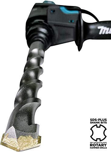 Makita 7 Piece - SDS-Plus Complete Drill Bit Set for SDS+ Rotary Hammers - Deep HD Drilling Into Concrete & Masonry