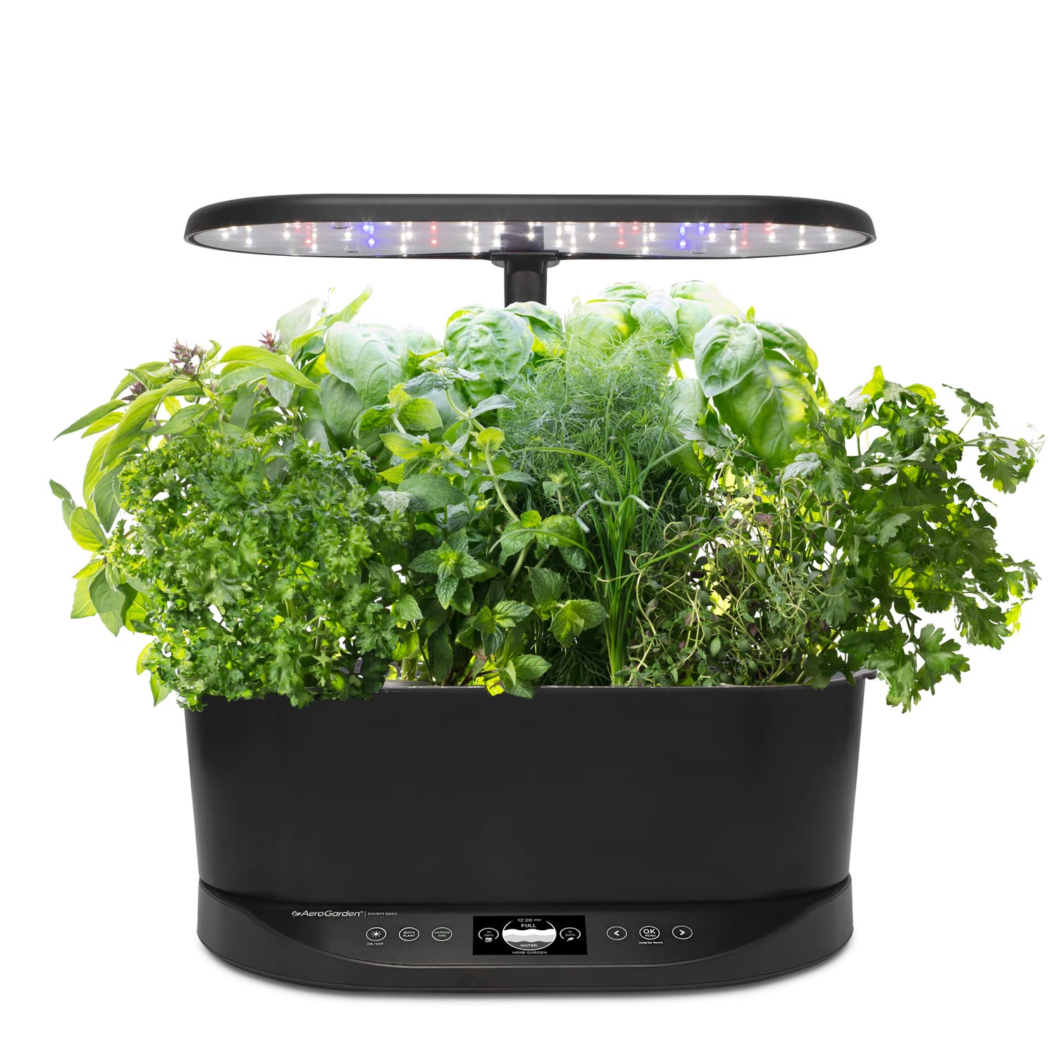 AeroGarden Bounty Basic - Indoor Garden with LED Grow Light, Black