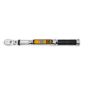 gearwrench 3/8" 120xp flex head electronic torque wrench with angle, 10-100 ft/lbs - 85195