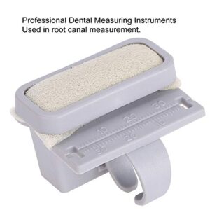 Christmas Carnival Boquite Endo Ruler, 2 Colors Endodontic Files Measure Ruler Oral Cleansing with Finger Ring(Grey)