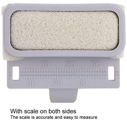 Christmas Carnival Boquite Endo Ruler, 2 Colors Endodontic Files Measure Ruler Oral Cleansing with Finger Ring(Grey)