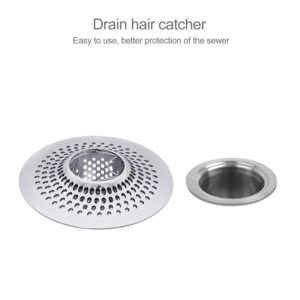 LEKEYE Drain Hair Catcher/Bathtub Shower Drain Hair Trap/Strainer Stainless Steel Drain Protector(Patented Product)