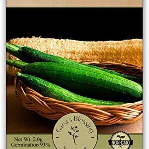 Gaea's Blessing Seeds - Luffa Gourd Seeds - Non-GMO - with Easy to Follow Planting Instructions - Heirloom Sponge Loofah Muop Huong 93% Germination Rate