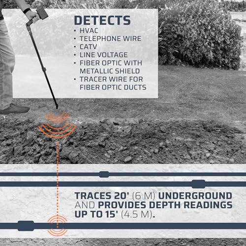 TEMPO Communications BLL-200 Buried Line Locator | Accurate Utility Tracing and Depth Measurement | Professional Grade (2023 Model)