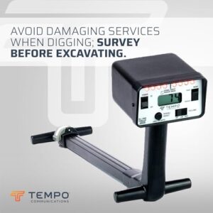 TEMPO Communications BLL-200 Buried Line Locator | Accurate Utility Tracing and Depth Measurement | Professional Grade (2023 Model)