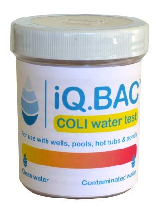 iQ.BAC Water Testing Kit 4 Pack | Coliform & E Coli Testing Kit | Hot Tubs Pond Lake Well Pool Test Kit | E Coli Testing Kit | Portable Water Test Kit | Water Test Kits For Drinking Water Recycled